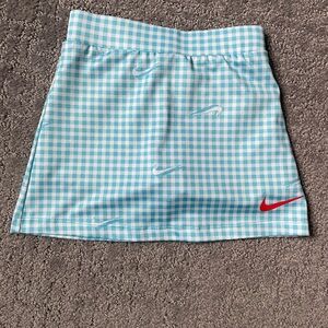 Nike Turquoise and White Gingham Skort- 2T, Never Worn!